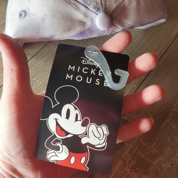 NWT Disney Mickey Mouse Pineapple Tie-Dye Dad Cap (One Size) Unisex Purple - Picture 3 of 12